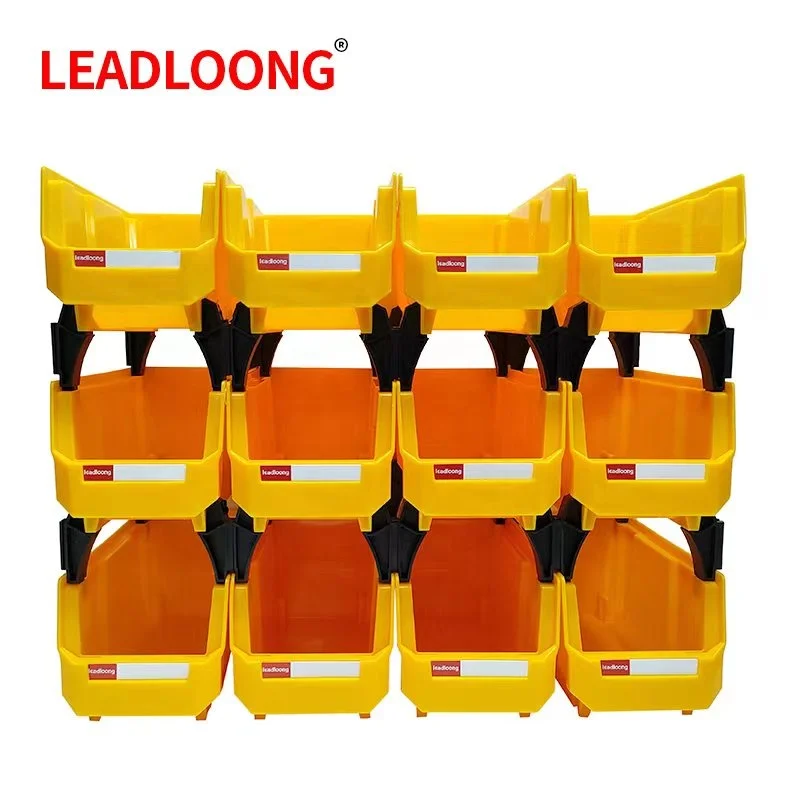 Warehouse Nestable Stackable Plastic Spare Parts Storage Bin
