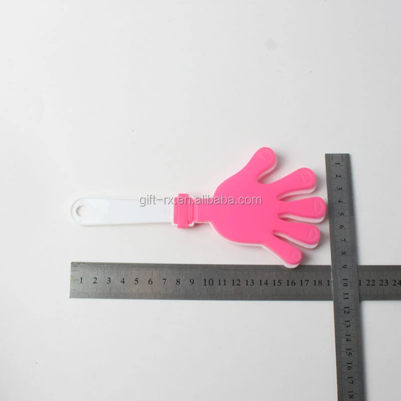 Персонализированный громкий футбольный матч ручной вентилятор Хлопушка Пластиковый Жетон