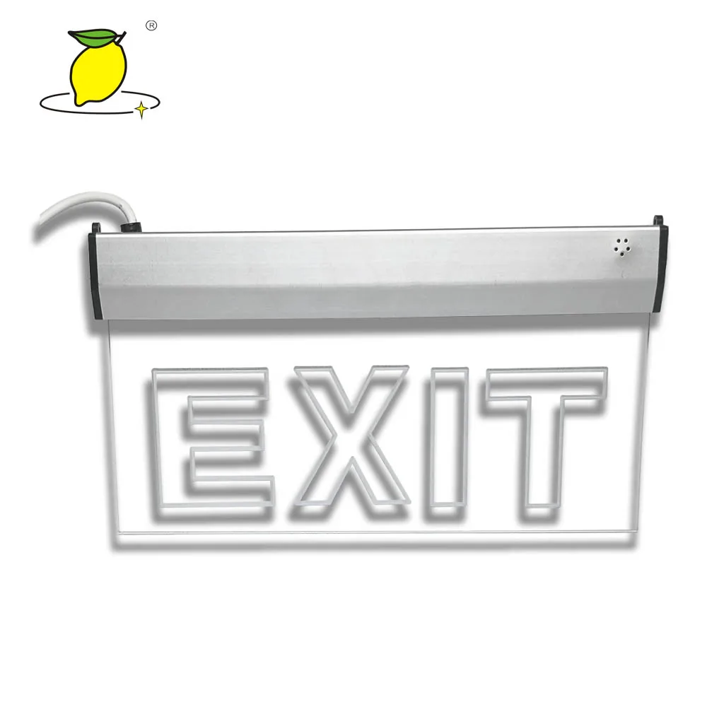 emergency led exit light emergency exit sign size