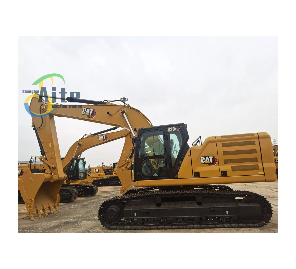 USA original cat 330gc  excavator used Caterpillar Machinery hydraulic excavator CAT 320 330 312D in shanghai