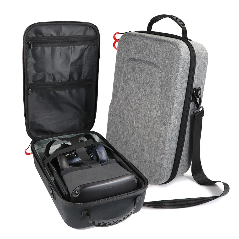 Hard Travel Case for Oculus Quest VR Gaming Headset and Controllers Accessories Waterproof Shockproof Carrying Case  Black