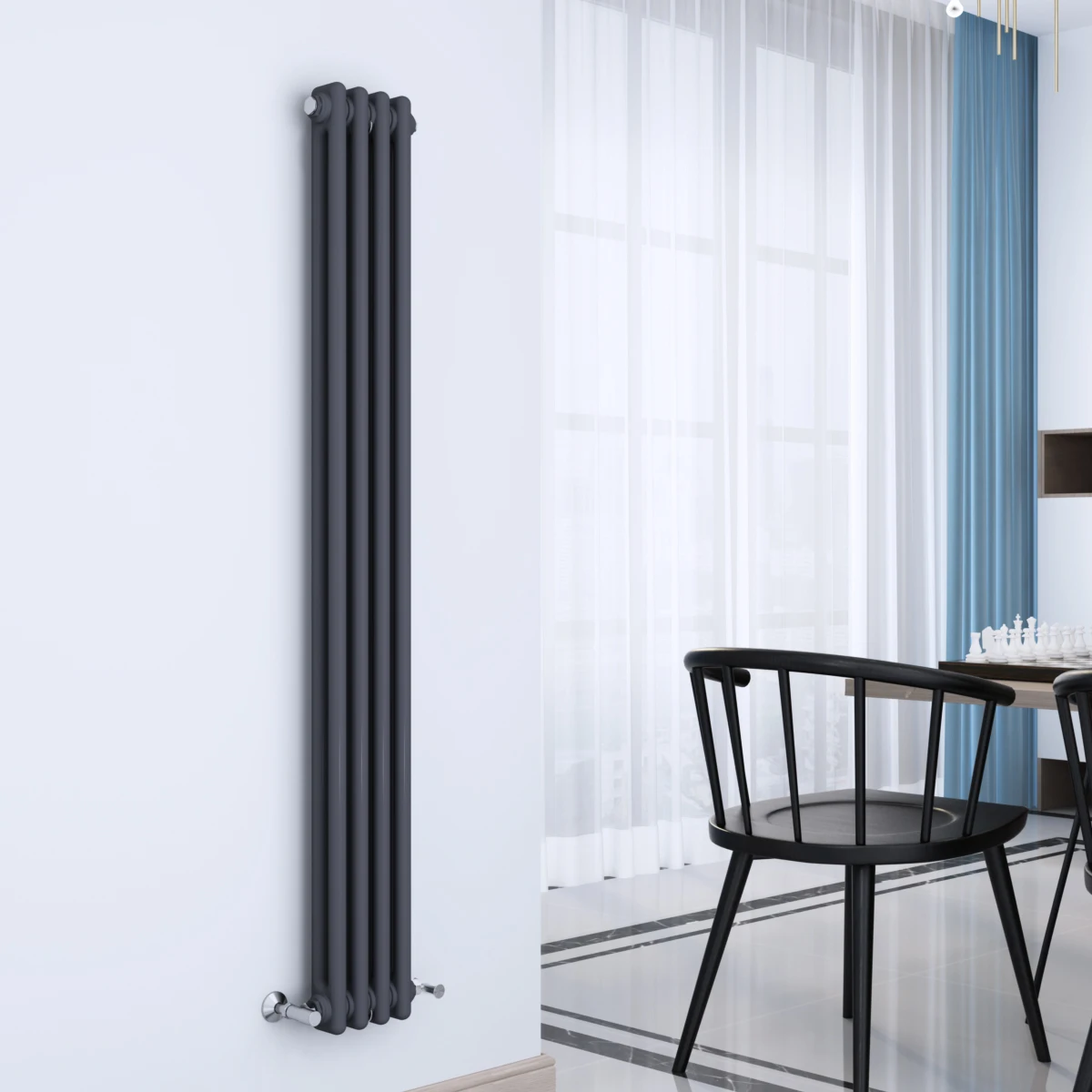 Bathroom and Living Room Anthracite 2/3 Column Radiator High Quality Wholesale Room Low-carbon Steel for Home Mid Steel 130-0434