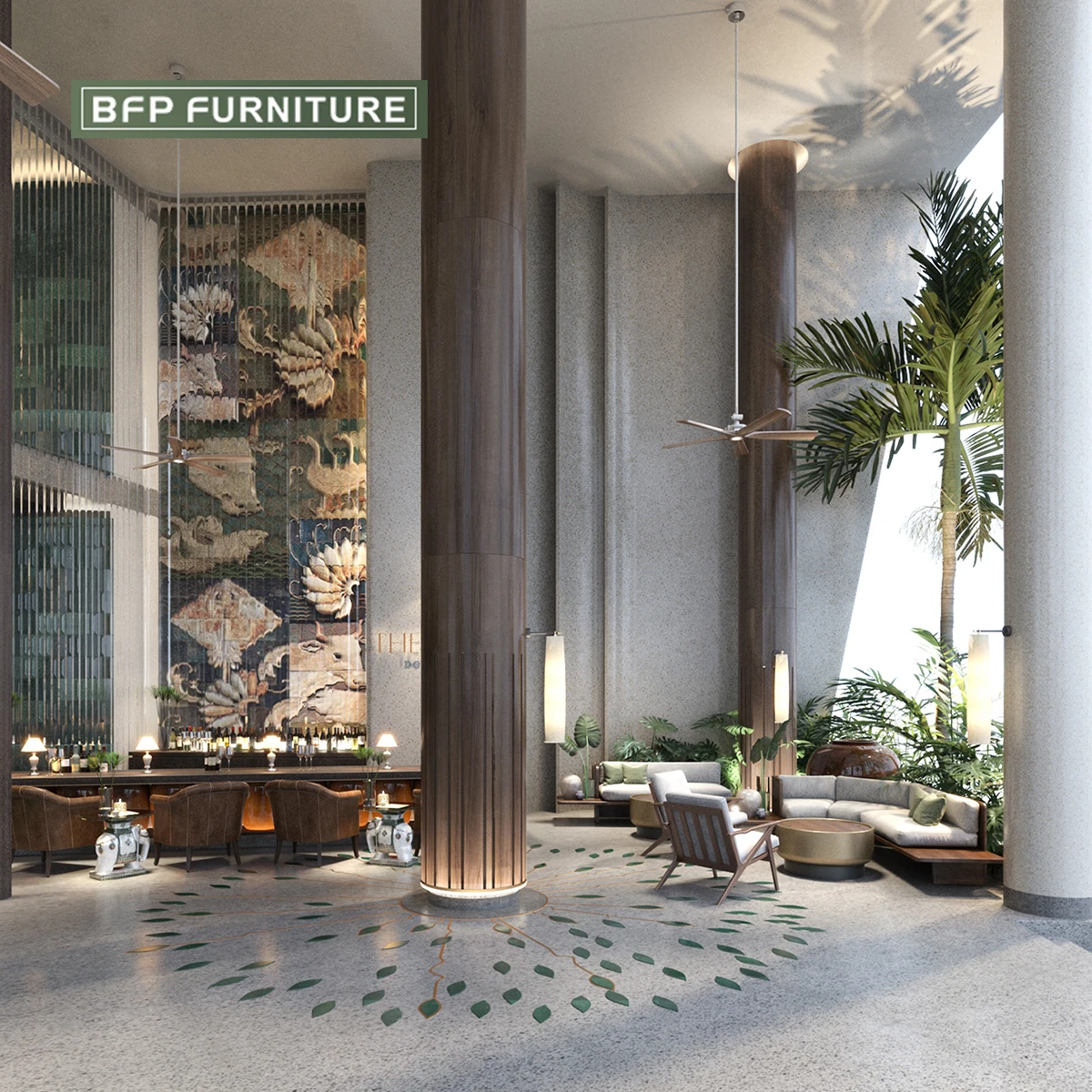 BFP Hospitality Furniture Modern Hall Furniture Collection Five-Star Hotel Restaurant Bedrooms Furniture