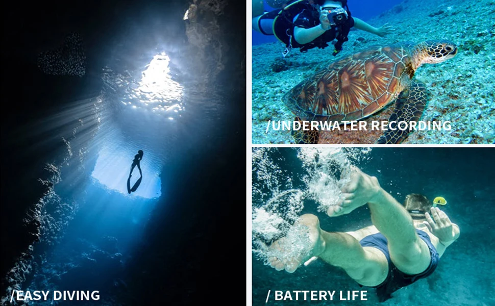 Scuba Diving Equipment Ventilator Without Tank Oxygen Portable Device Support 3/6 Hours Underwater