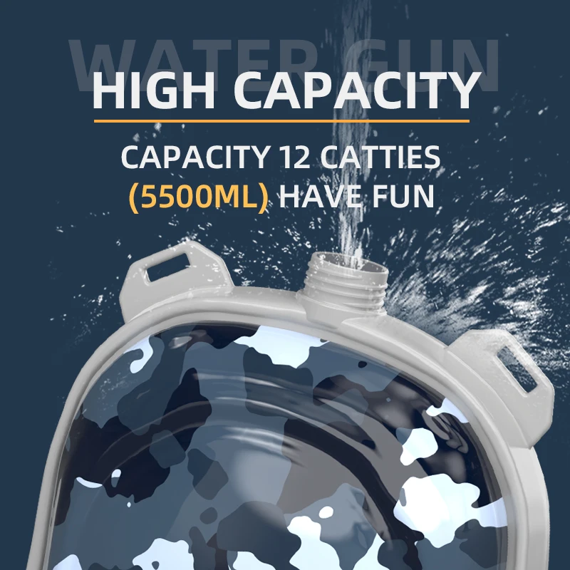 Long Range Shooting Distance Water Gun With 4 Different Head Auto& Manual Backpack Water Gun For Hot Summer