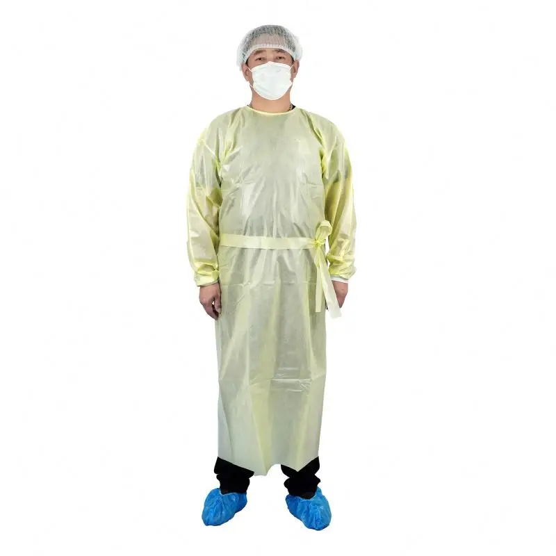 Thumb Loop Style Surgical Cpe Gown Non woven fabric SMS Iso Ce Report Sterile Disposable Surgical Gown