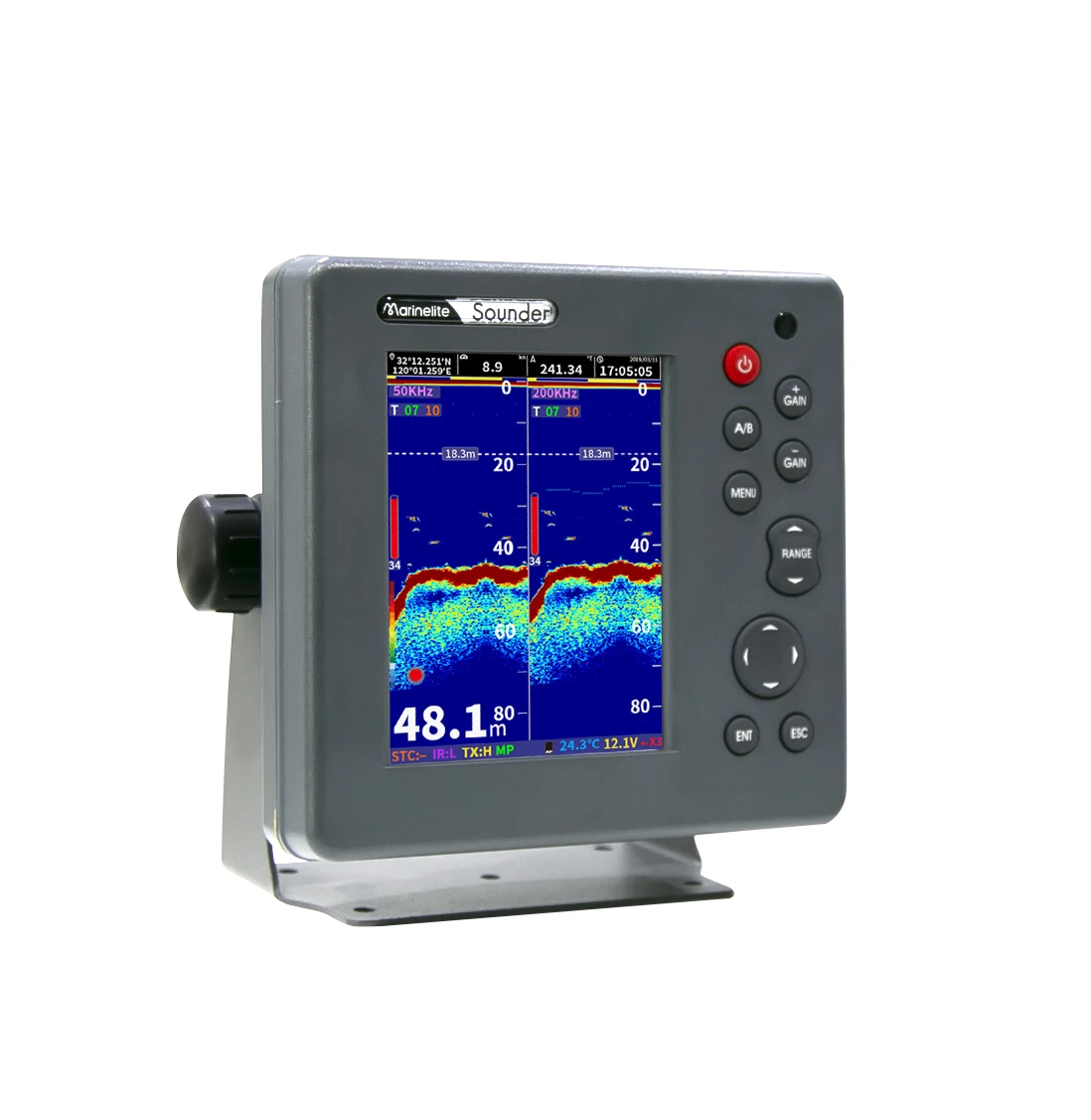 Fishing boat equipment 600w 6 inch fish finder 2024