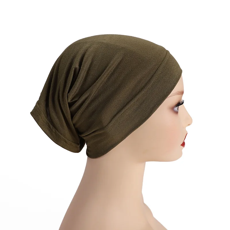 2022 Hijab Cap Muslim Cotton Under Scarf Hijab Cap Inner Caps Accept Color LOGO Designer Hijab Supplier