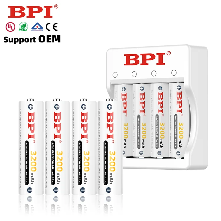 Supermarket Wholesale Rechargeable 1.2V 1.5V 9V Aaa Aa 9V C D Nimh Cell 9 Volt 700Mah 3000Mah Nickel Metal Hydride Ni-Mh Battery