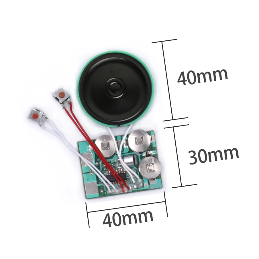 Customized size usb sound voice recording module for kid toy and greeting card