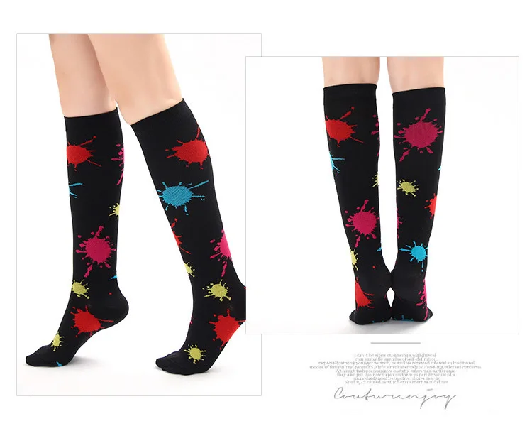 Outdoor sports compression socks for women and men multi-color running elastic  cycling pressure socks mountaineering Amazon