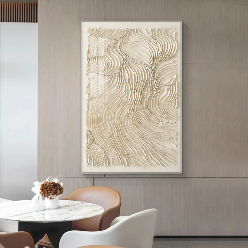 Modern Light Luxury High-end 3D Three-dimensional Acrylic Felt Real Wall Decor Painting