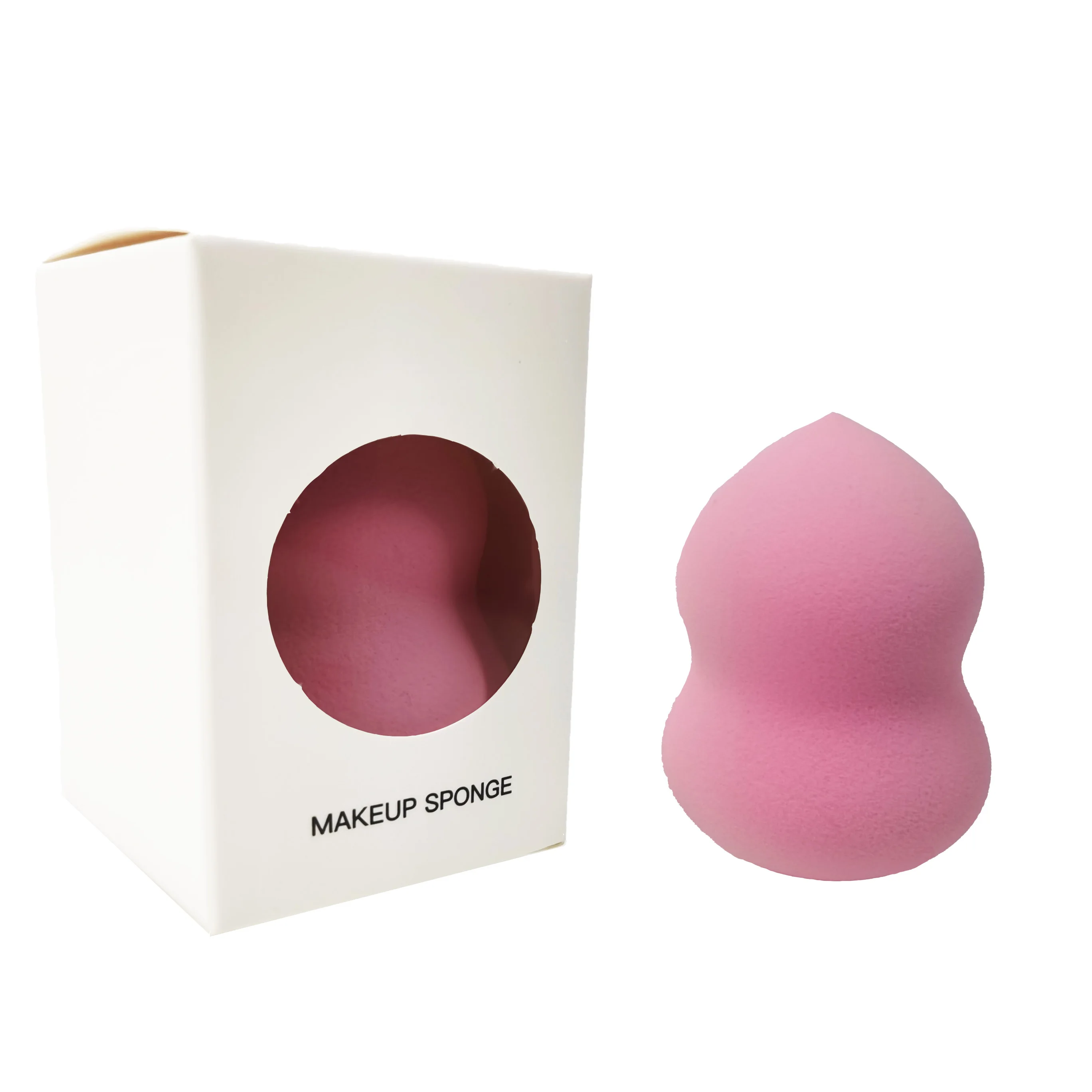 Pink Makeup Sponge Non-Latex Super Soft Makup Sponge Pink Beauty Sponge Blender With Window Box Package