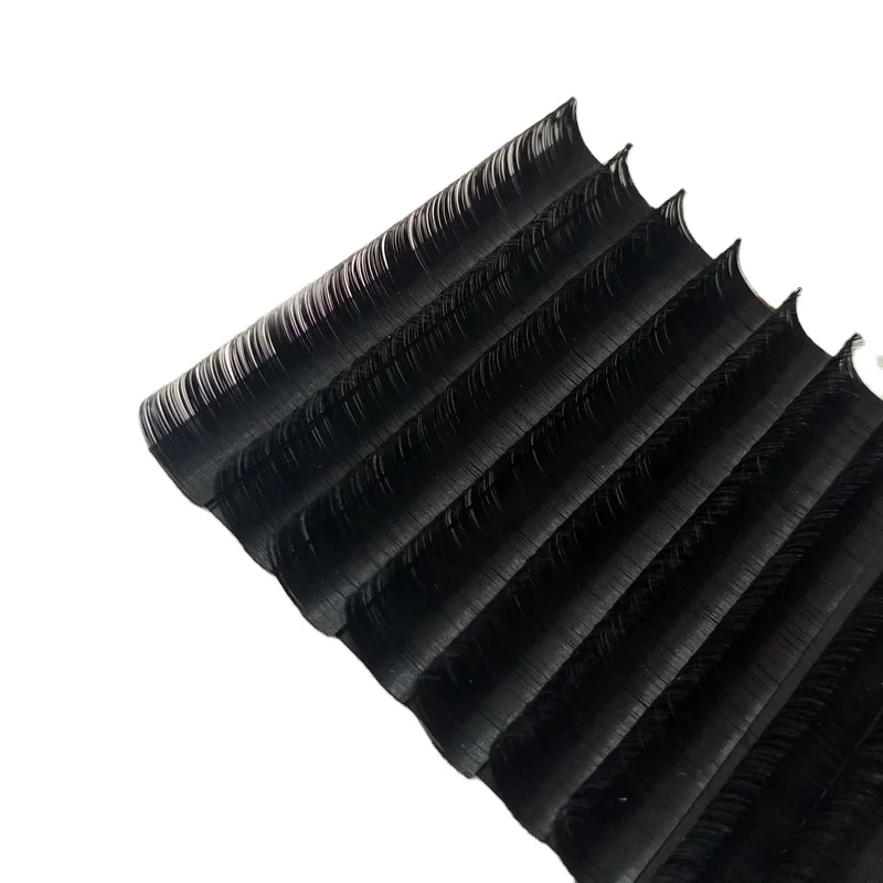 Jet black mega volume soft and very light synthetic silk lashes 0.03 0.05 0.07mm volume cashmere eyelash extension