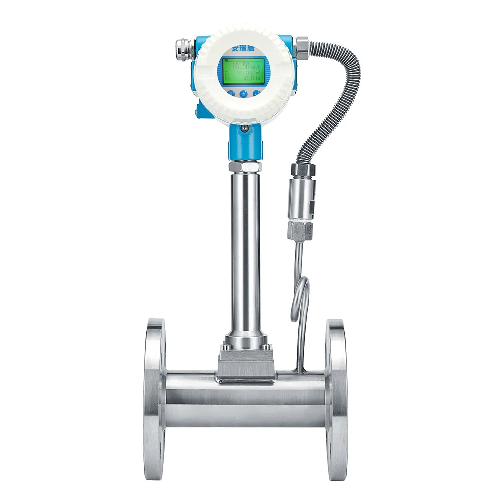 Manufacturer Sales Low Price Digital RS485 Air Compressed Flowmeter Vortex Flow Transmitter Flow Meter