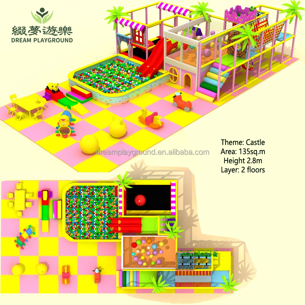 Dream kids play area indoor comprehensive air hockey table soccer amusement park playground equipment for children