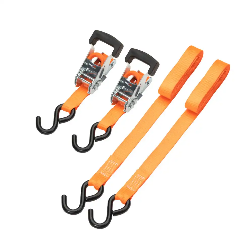 2pcs 25mm 1 Inch 10Ft HOT SALE retractable for boat car motorcycle cargo lashing belt strap automatic ratchet tie down