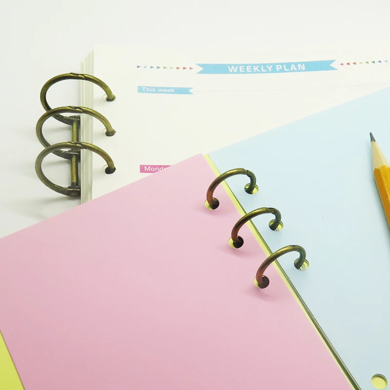 YIWANG Hot Sell Stationery Mini 3 Ring 1 Inch Table Calendar Ring Binder Clip