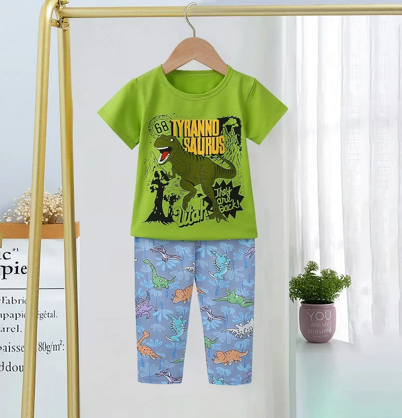 Factory directly sale Kids cotton clothing set sleep wear girls clothes Autumn pajamas