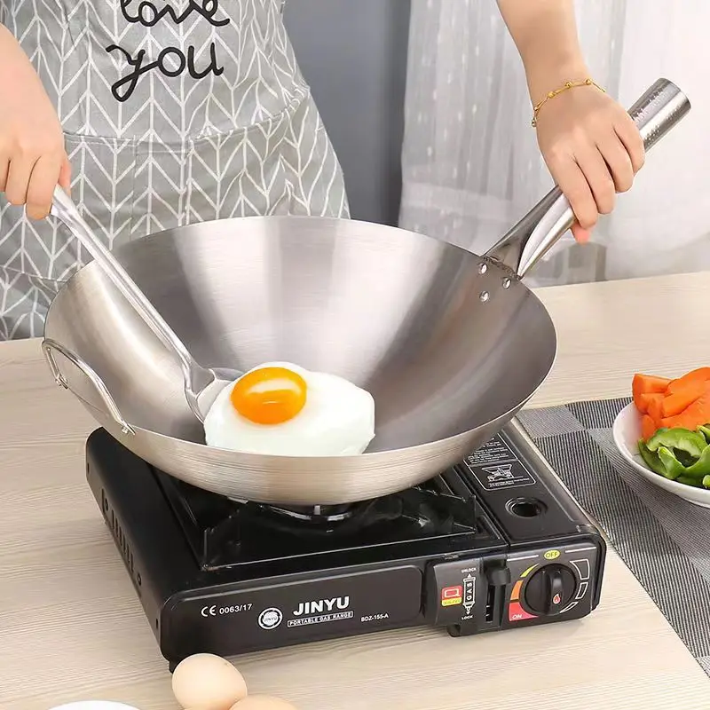 natural color cooking pot set Compact cooking pot easy to hold stainless steel pots