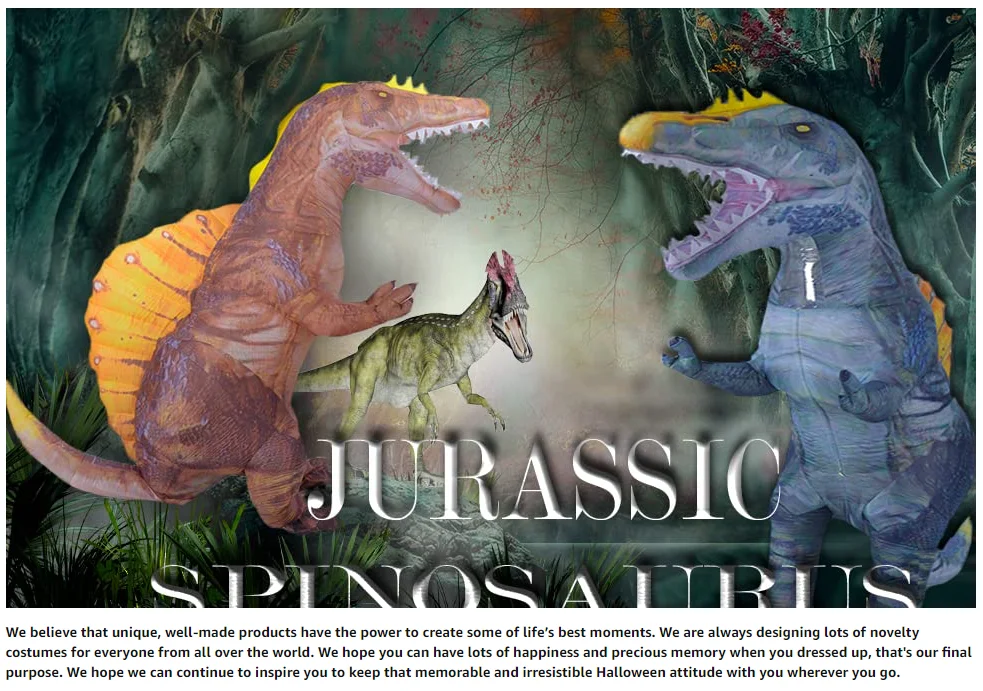 
Crazy Jurassic Latest Adult Inflatable Dinosaur T REX Costume Air Blown Dragon Costume 