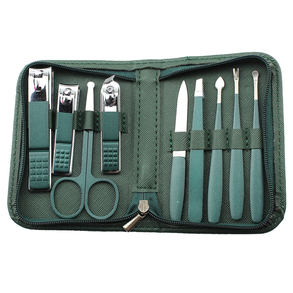Luxury Wholesale Factory Nail Collection Portable 9pcs/set Professional Stainless Steel Manicure Clippers