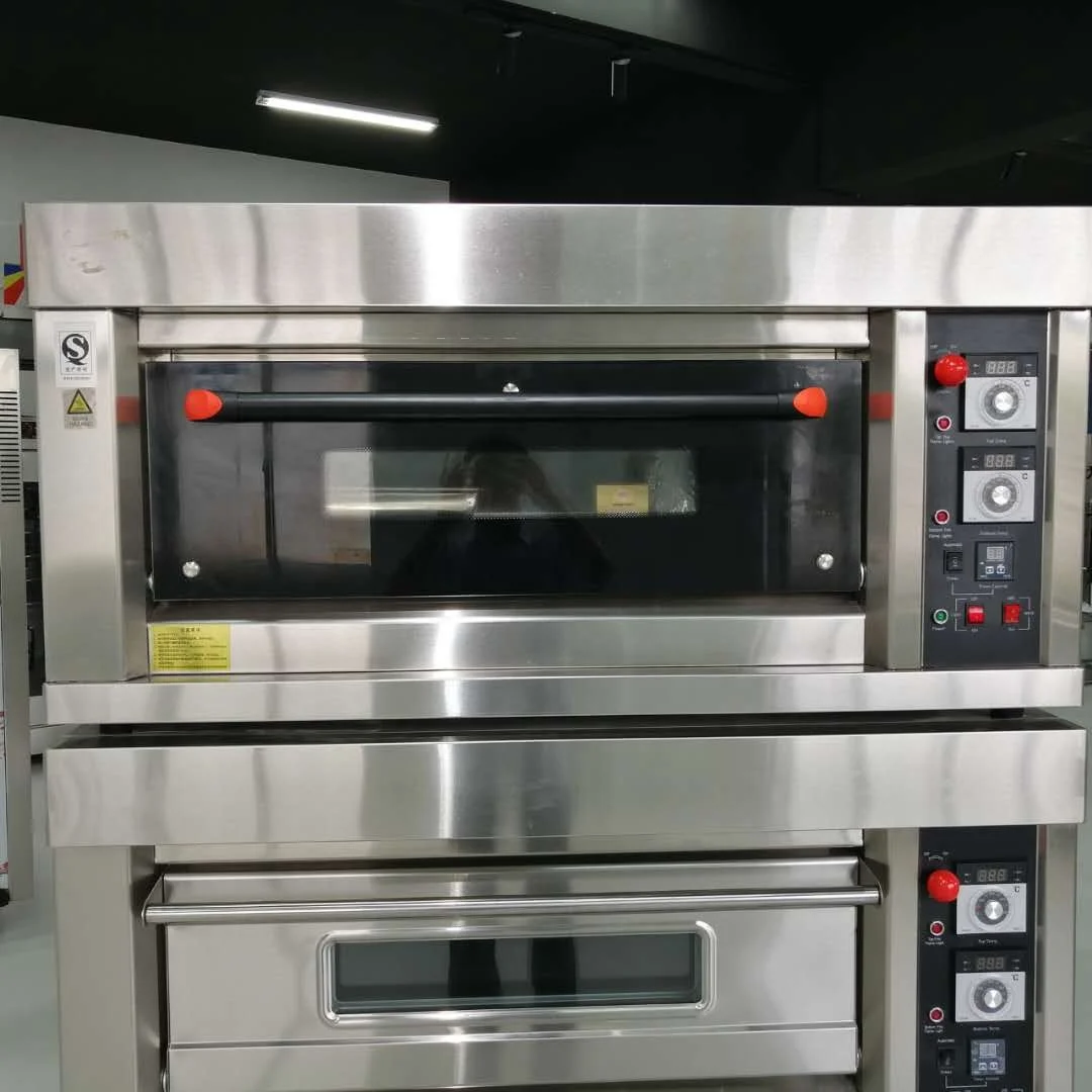 3 Deck 6 Trays Bread Oven Industrial Bakery Bread Pizza Biscuit Baking Oven for Sale