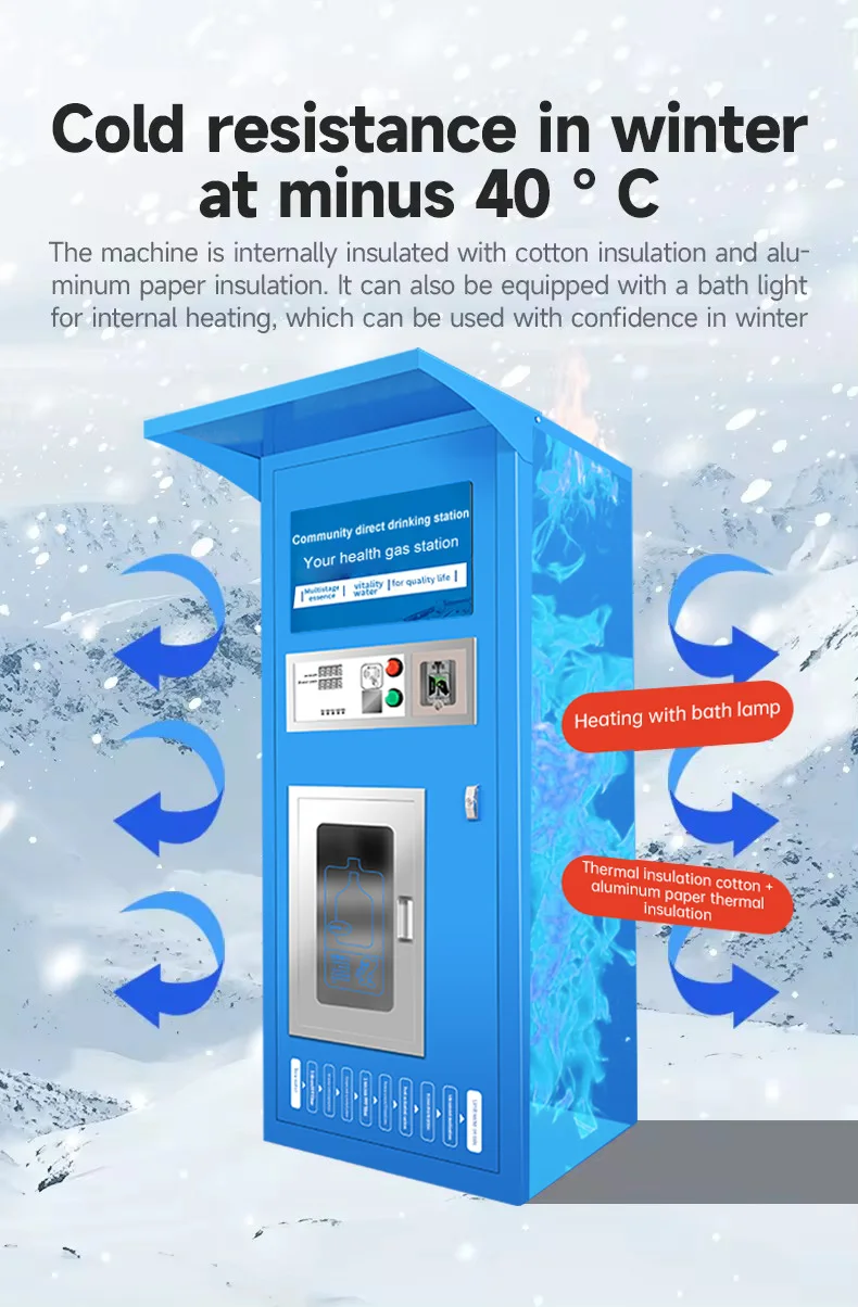 BlueredSmall Refill Ro Reverse Osmosis  Drinking Purified Bottle  Water Vending Machine For Drinking Water water vending machine