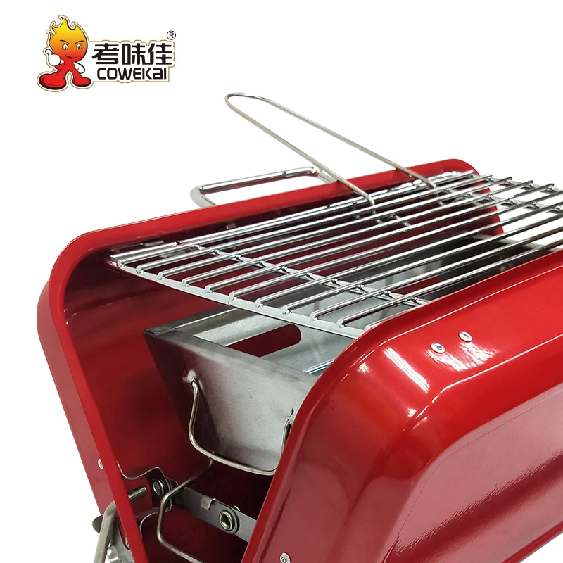 Factory OEM ODM Foldable Folding portable charcoal BBQ Barbecue Grill Outdoor