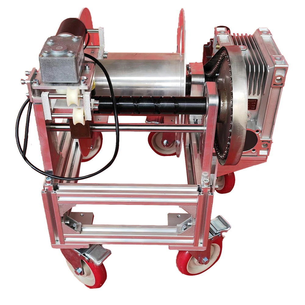 Cable winch speed adjustable automatic queuing electric take-up electric winch marine aluminium alloy reserve cable winch