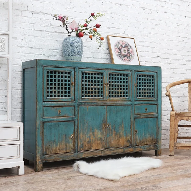 Chinese Antique Wooden Storage Cabinet China Hutch Cupboard Wardrobe Cabinet Display Shelf Dining Kitchen Cabinet Sideboard