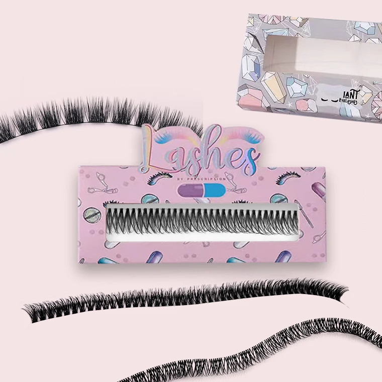2023 cheap lash extensions cashmere eyelash extensions beauty products salon shop individu Segmented eyelash