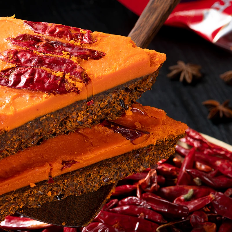 QINMA chinese vegetarian hotpot broth mala flavor base OEM 360g