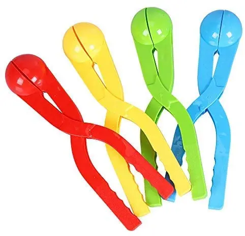 
4 Pack Snowball Maker Snow Ball Toys Games for Kids Outdoor Indoor Winter Snowball Fight Maker Tool with Drawstring Bag 