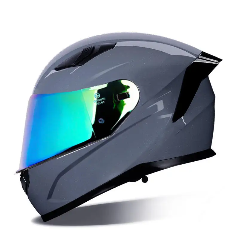 2022 Wholesale DOT Certified ECE 22.05 Double Visor Mens Bike Helmet  Full Face  Motorcycle Helmet
