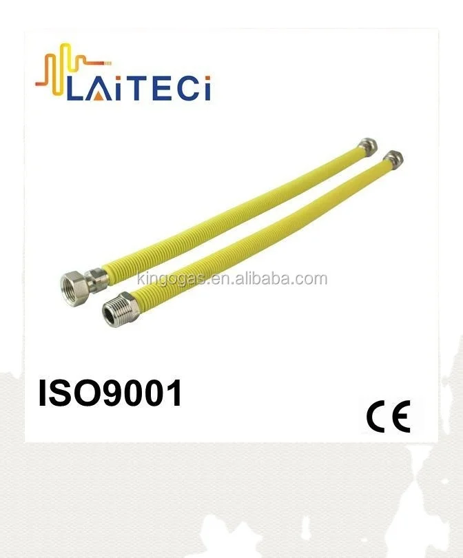 Flexible Gas Hose for Industry 304 Stainless Steel Yellow Spiral Welded by Theoretical Weight Round 1 Pcs 300 Series Aisi,aisi