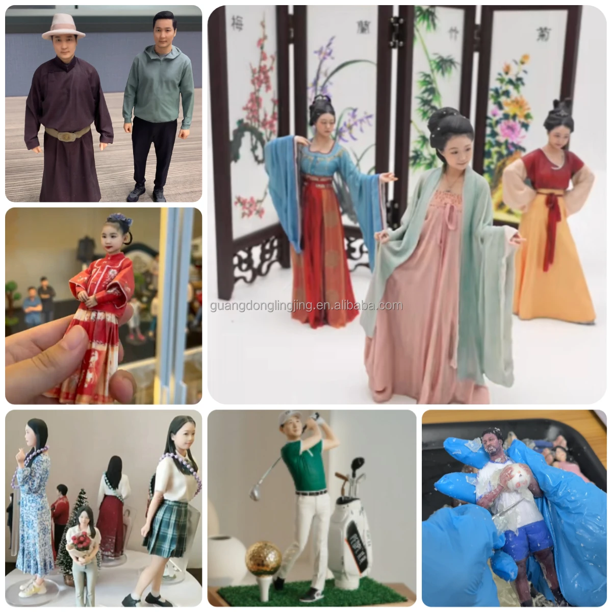 Ling Jing 10 Seconds Fast Scanning Exceptional Accuracy 360° Rotational 3D Photographic Portrait Scanner For 3D Print Figurine