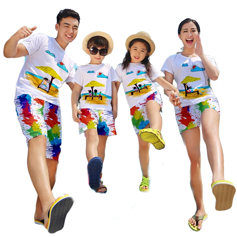 OEM factory custom surfing board shorts mens swim trunks High Quality Mens Quick Dry Beach Shorts Parent-child outfit