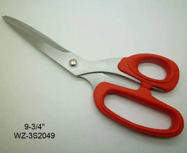 good quality professional stainless steel material blade type hot fabric scissors