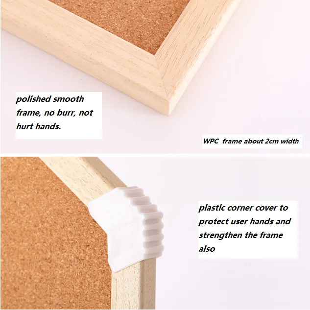 Single Double Sided Whiteboard Cork Board Creative Multipurpose Use for Dormitory Study  With Wood Stand