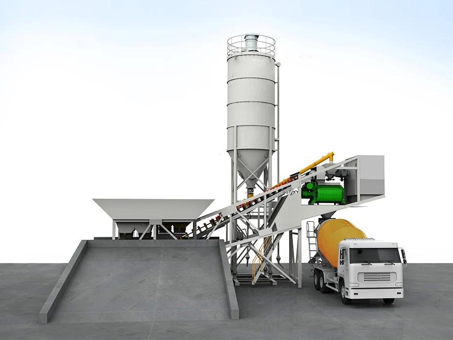 China xuzhou HZS40VY concrete plant concrete mixing plant 40m³ high cdapacity portable cement plant with factory price for sale