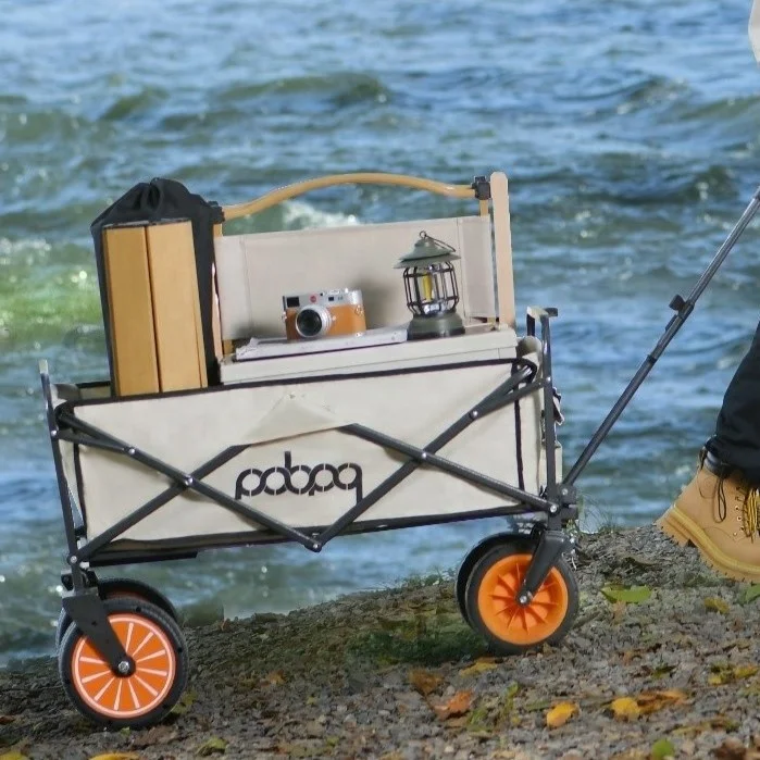 Electric Utility Wagon Collapsible Wagon Folding Wagon Garden Cart Foldable Beach Cart for Camping Garden Sports Shopping