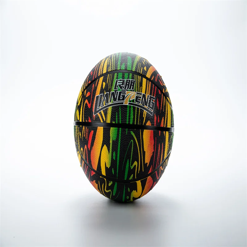 No. 7 rubber basketball youth outdoor exercise basketball pattern 520g price excellent factory direct sales wholesale