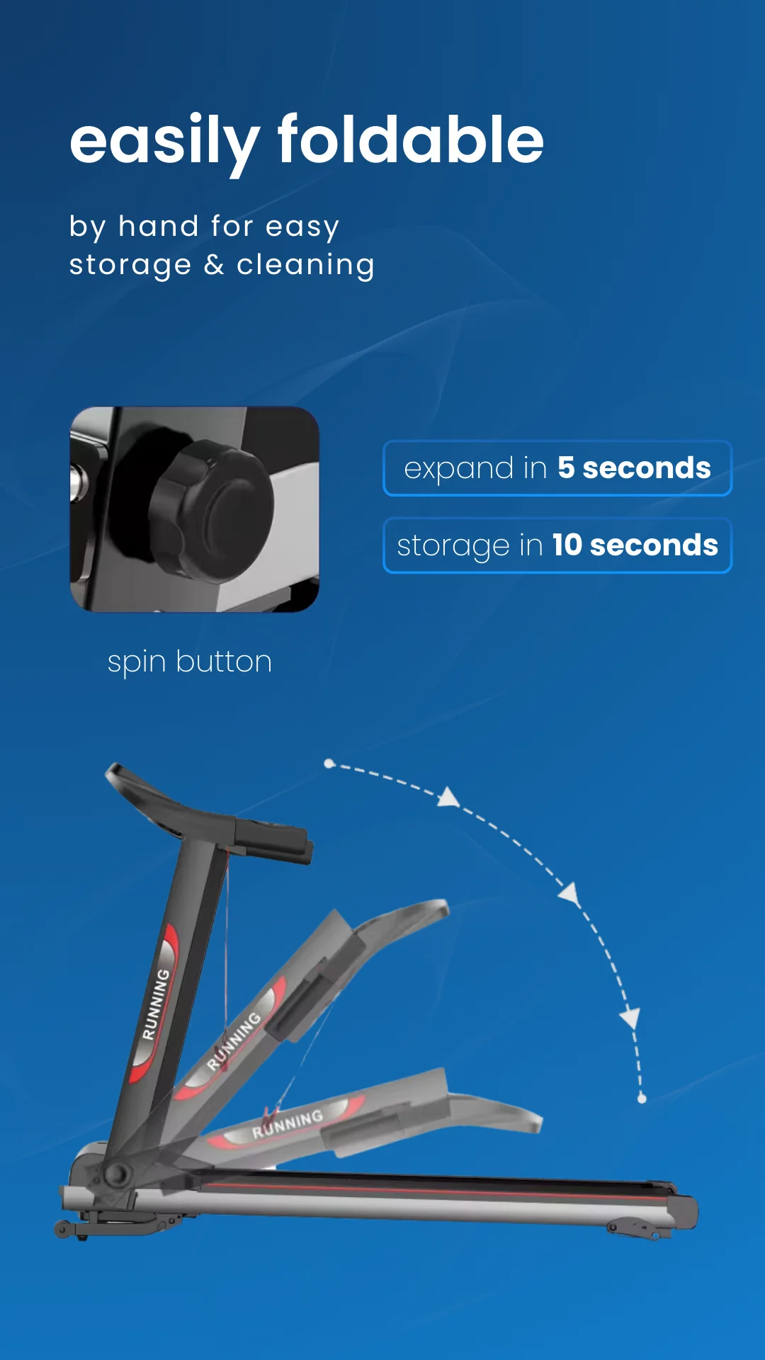 indoor workout treadmill Motorized Treadmill one click lift system Designed run treadmill home