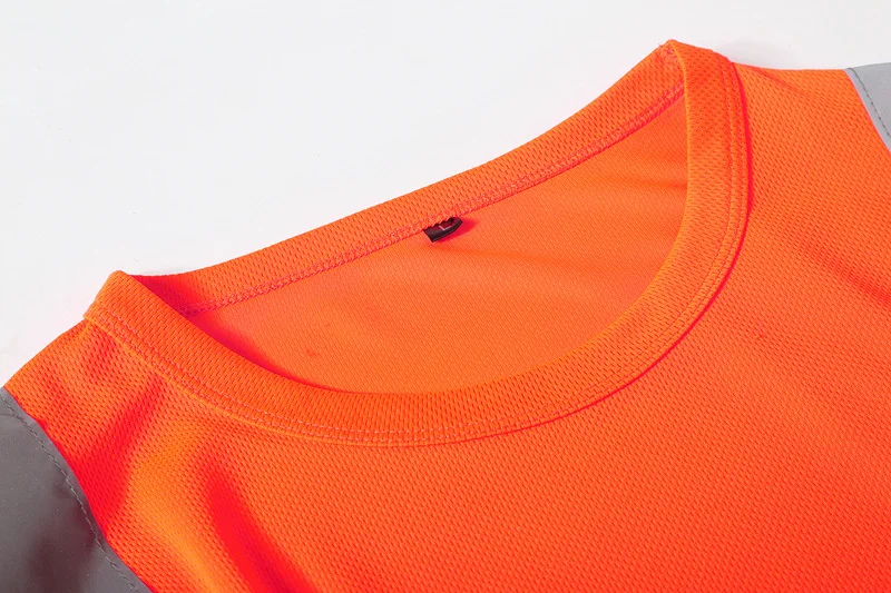 company staff work wear road construction long sleeve reflective fluorescence green orange hi vis shirts