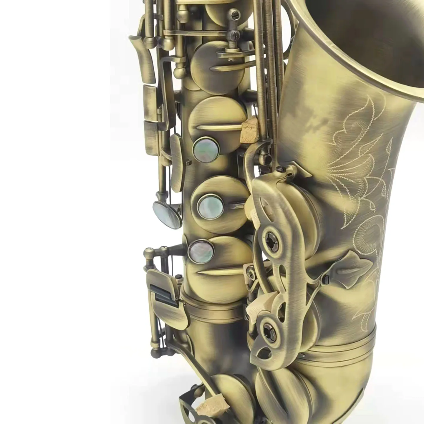 Factory directly selling students model yellow brass antique copper alto saxophone