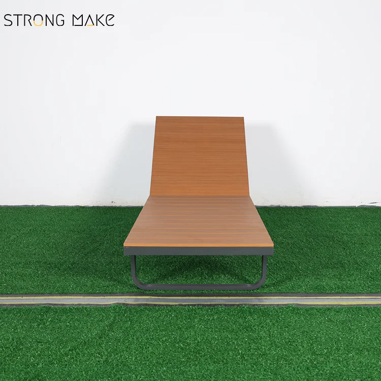 Commercial Patio Aluminum Chaise Garden Furniture Day Bed Chaise Longue Chair Outdoor Daybed For Pool Side