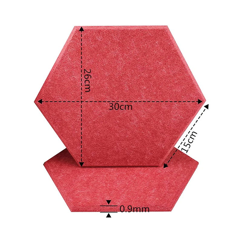 Настенное покрытие, шестигранные акустические панели