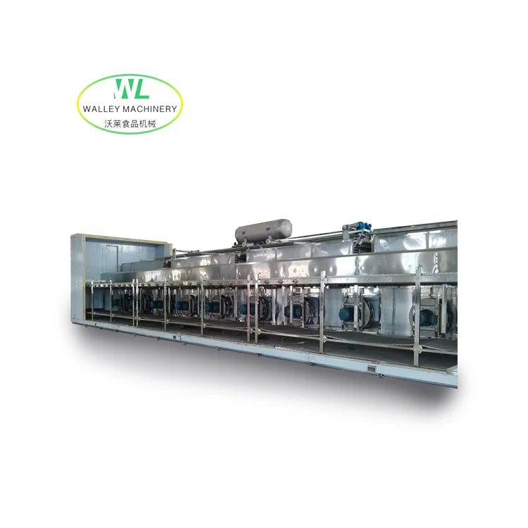 High Rate of Rebuy IQF (Individual Quick Freezer) blast / fast fluidized / spiral /  tunnel freezing machine for vegetable fruit
