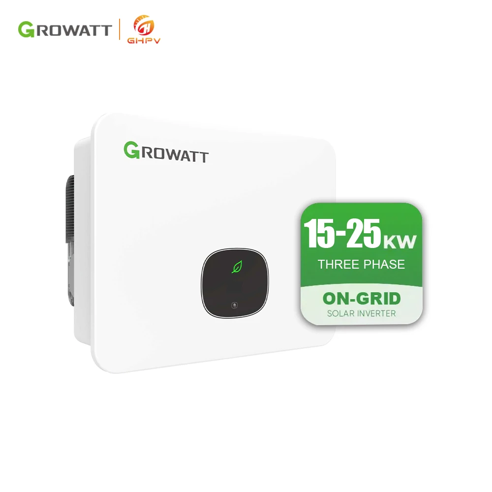 Growatt On Grid Solar Inverters 17Kw 20Kw 25Kw MID 15~25KTL3-X 3 Phase Growatt Inverter Ip65 With Limiter